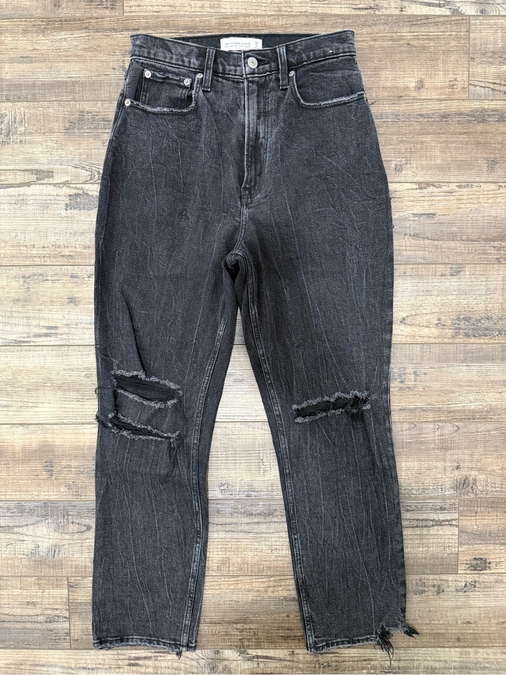 Abercrombie & Fitch ultra high rise ankle curve love straight jeans 28/6